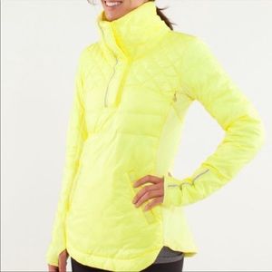 EUC Lululemon What the Fluff Pullover Clarity Yellow